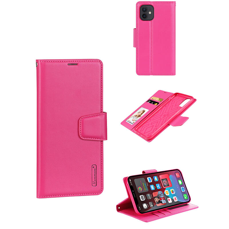 iPhone 12/12 Pro Luxury Hanman Leather Wallet Flip Case