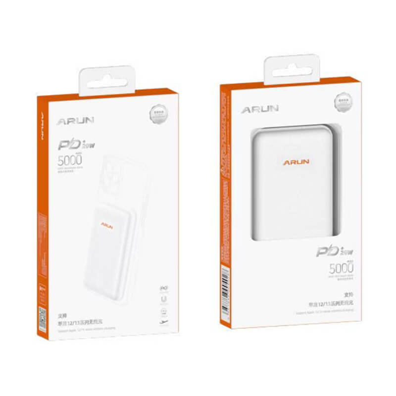 Arun Magsafe 2-in-1 20W Fast Mini Power Bank 5000mAh WX01