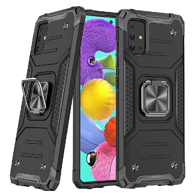 Samsung A31 Shockproof Magnetic Ring Bracket Case