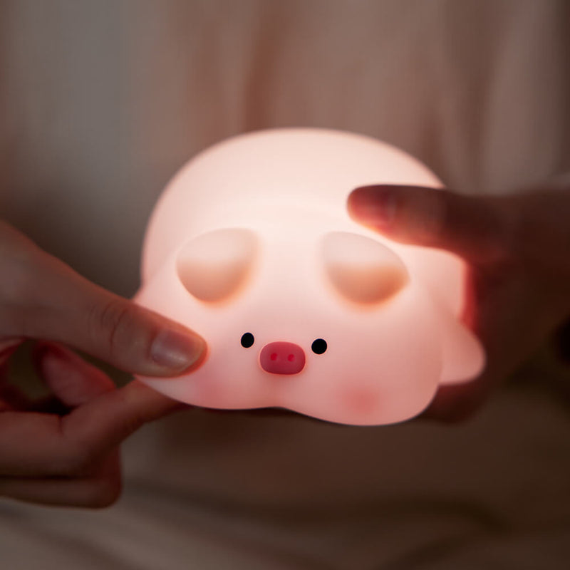 Mobie Lovely Pig Silicone Touch Night Light