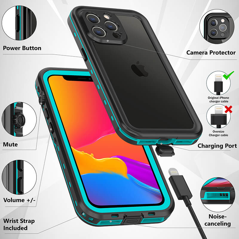 iPhone 12 Pro Max Redpepper IP68 Waterproof Phone Case