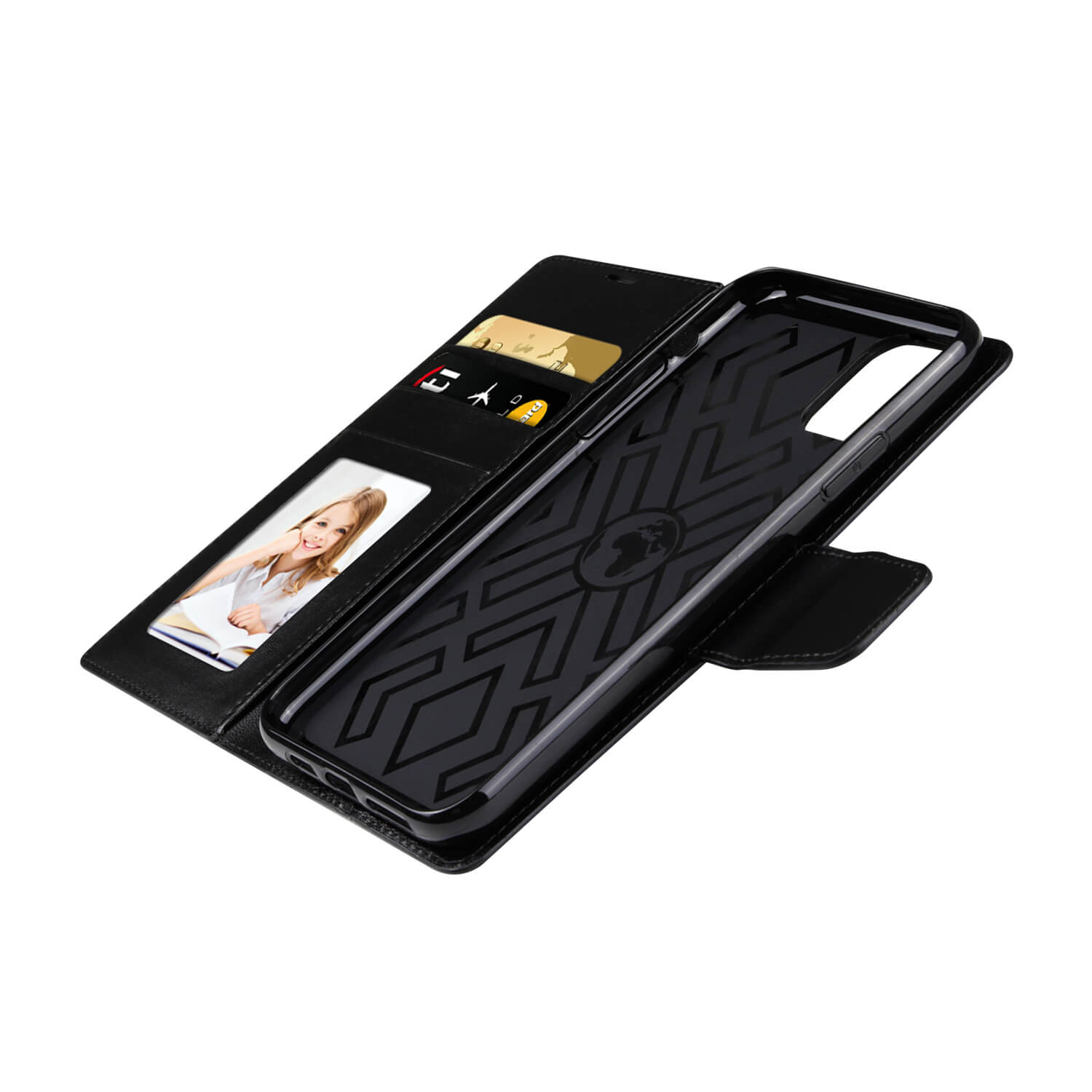 iPhone 12/12 Pro Luxury Hanman Leather Wallet Flip Case