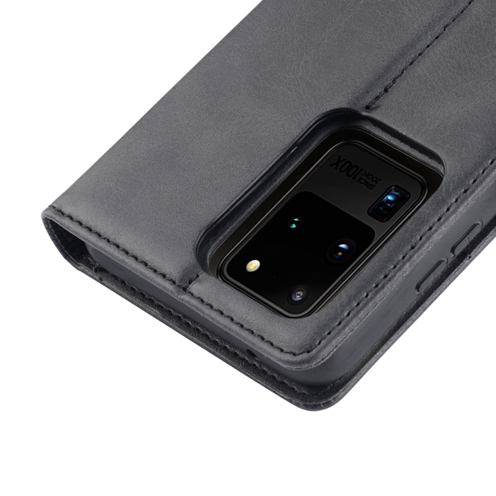 Samsung S22 Luxury Hanman Leather 2-in-1 Wallet Flip Case With Magnet Back