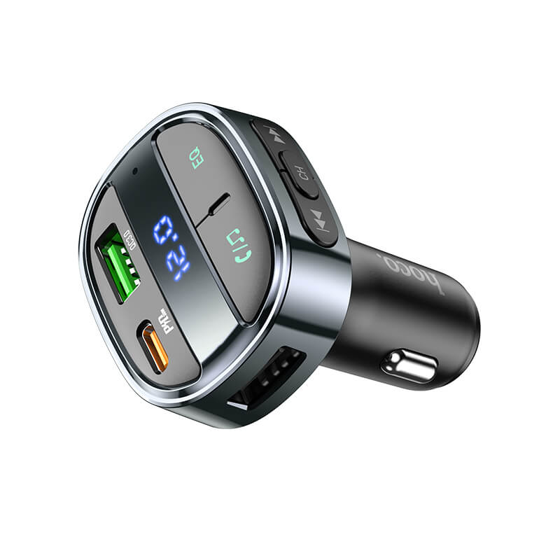 hoco. PD30W+QC3.0 In Car Bluetooth Wireless FM transmitter E70