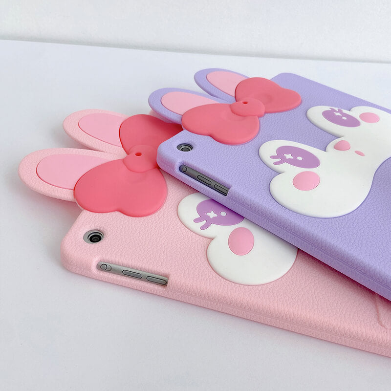 iPad Mini 5th 7.9" 2019 Q Uncle Pink Bunny Silicone iPad Case