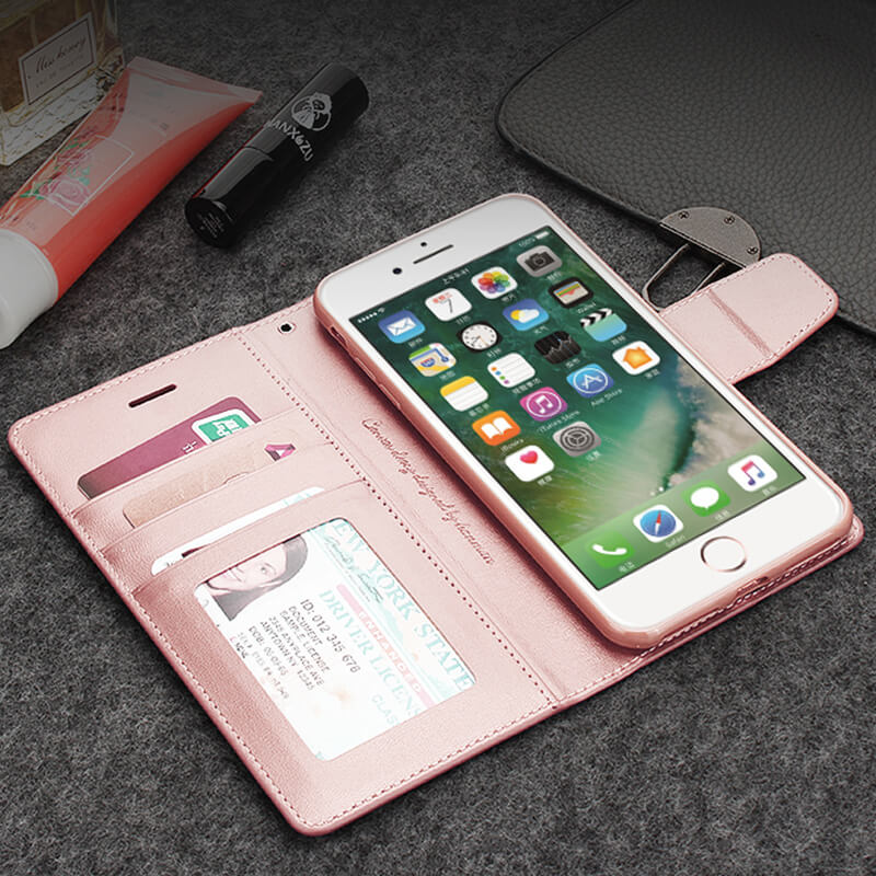 iPhone Xs Max Luxury Hanman Leather Wallet Flip Case Cover