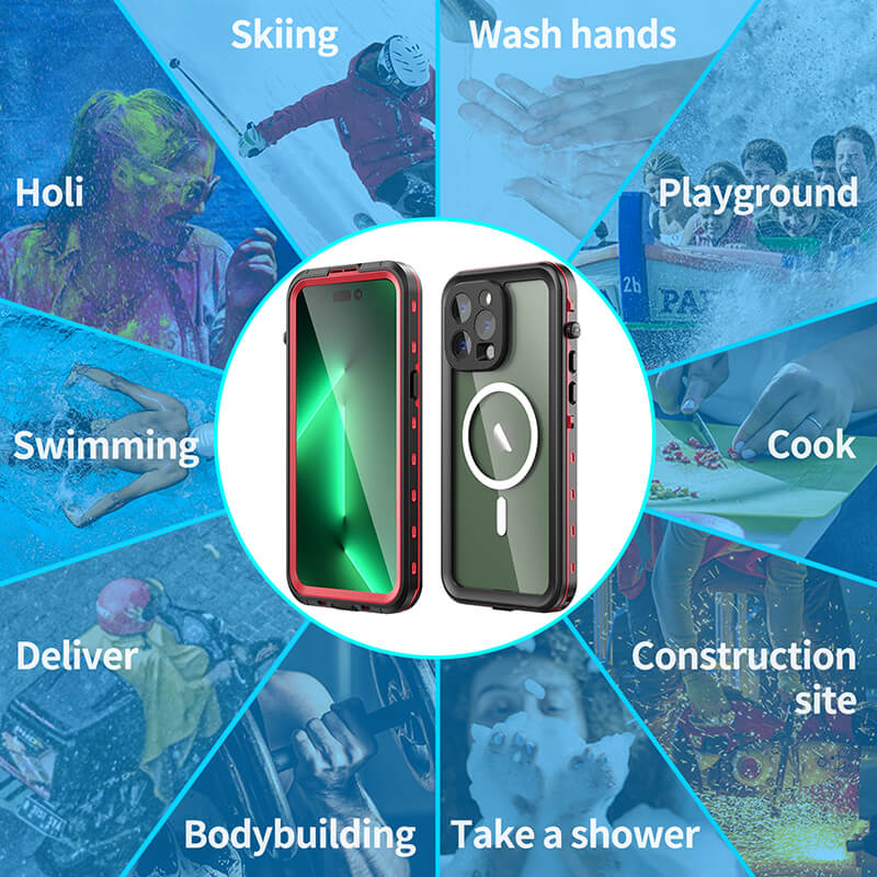 iPhone 14 Redpepper IP68 Waterproof Shell Phone Case