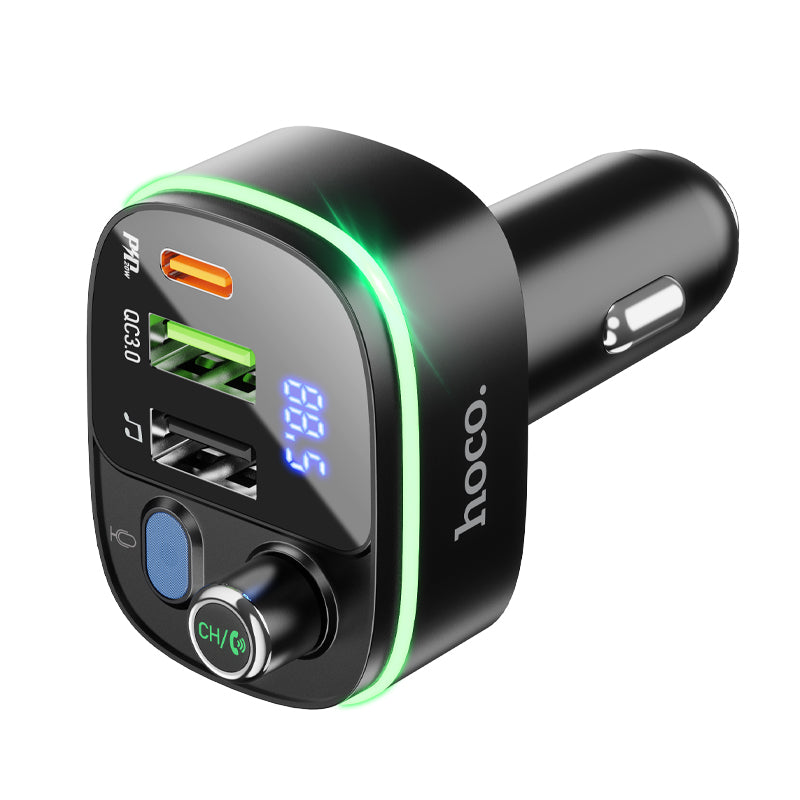 hoco. Fast PD 20W+QC 3.0 Car Bluetooth FM transmitter