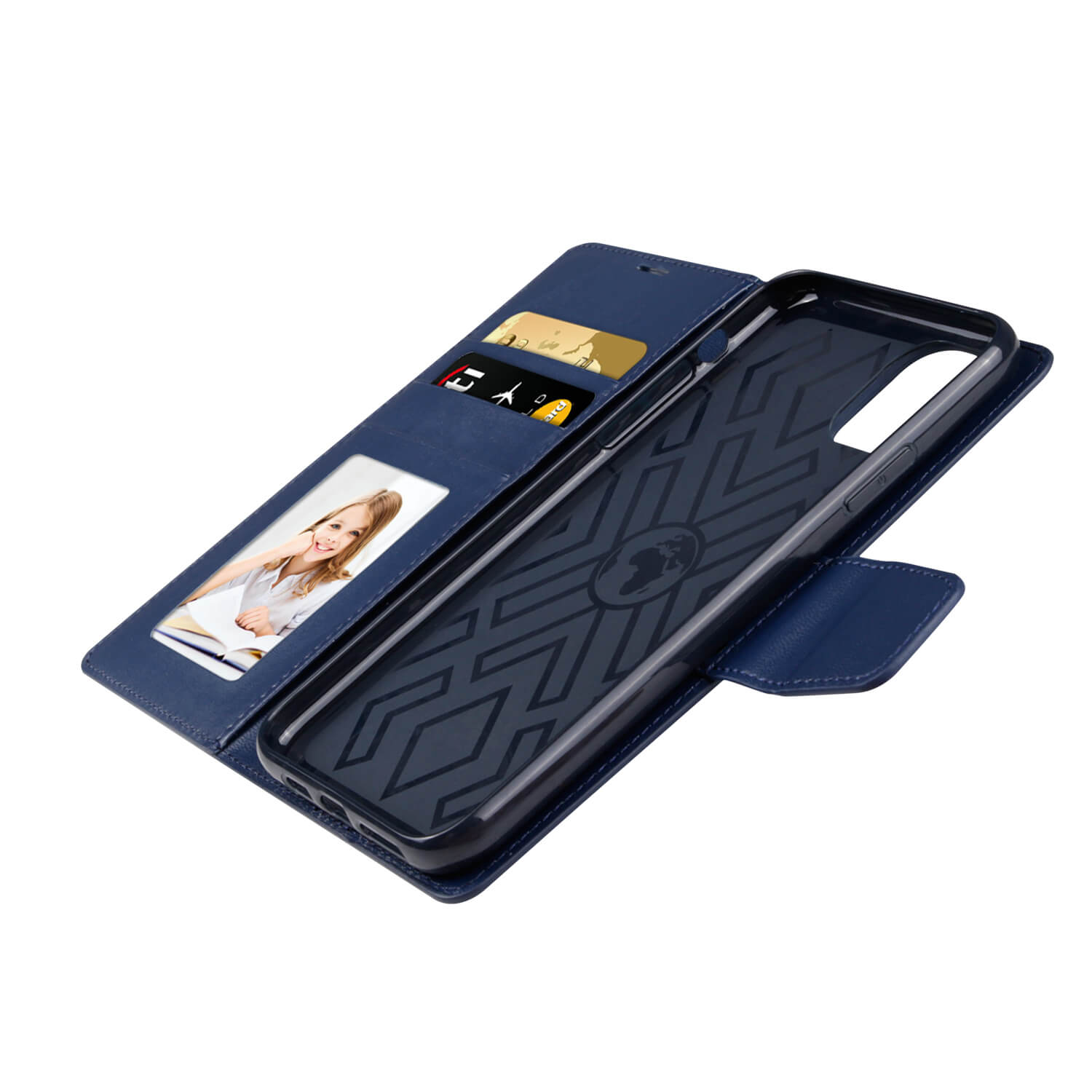 iPhone 12/12 Pro Luxury Hanman Leather Wallet Flip Case