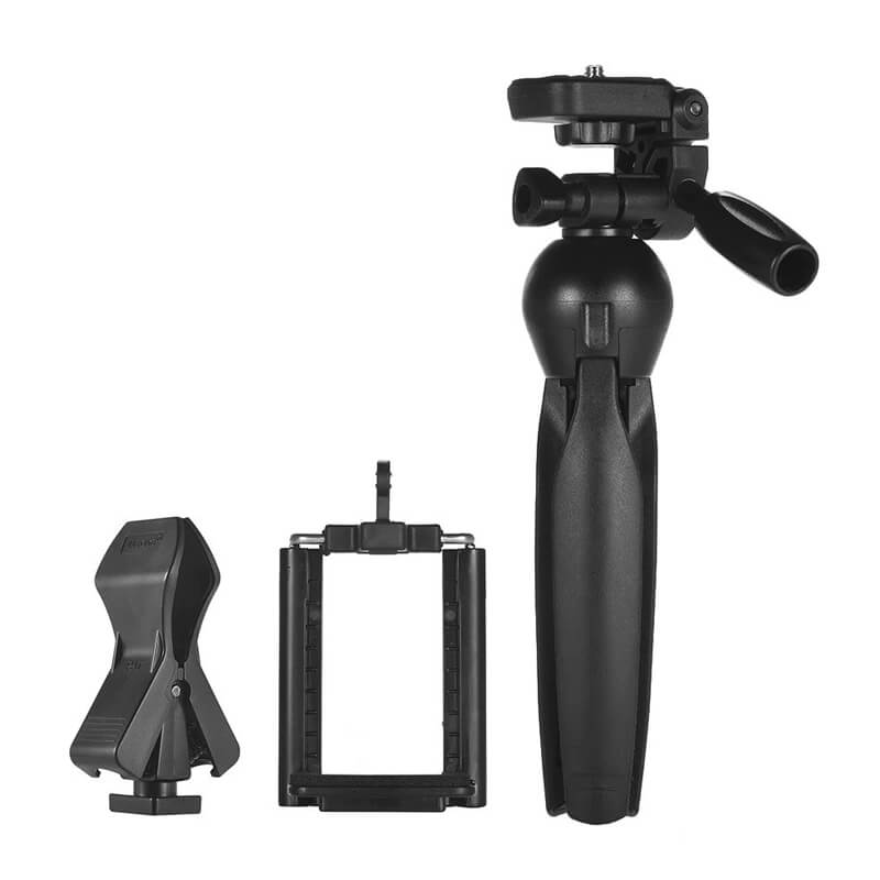 Yunteng Selfie Stick Camera Tripod with Microphone Clamp & Phone Holder VCT-2280