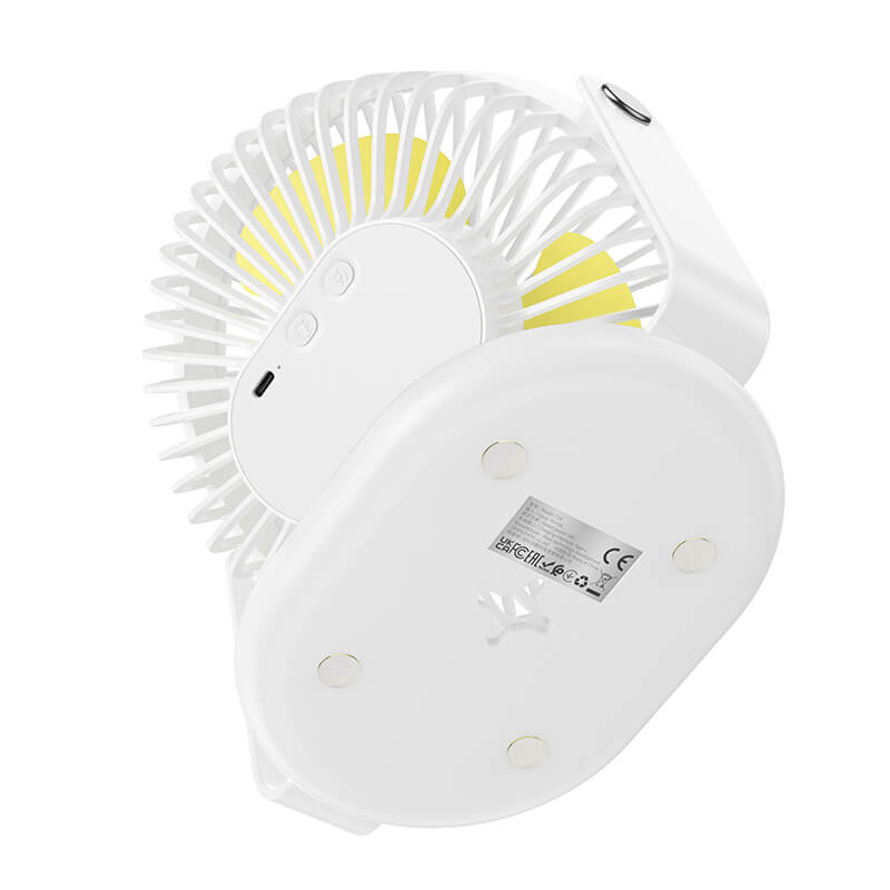 hoco. Multifunctional Powerful 360°  Rotation Desktop Cooling Fan with Light F14