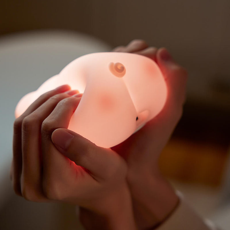 Mobie Lovely Pig Silicone Touch Night Light