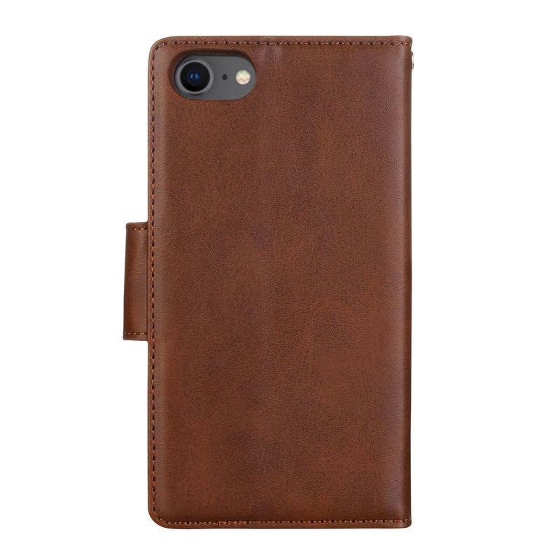 iPhone 6p/7p/8p Luxury Hanman Leather 2-in-1 Wallet Flip Case With Magnet Back