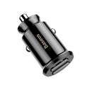 Baseus Grain Car Charger (Dual USB 5V 3.1A ) Black