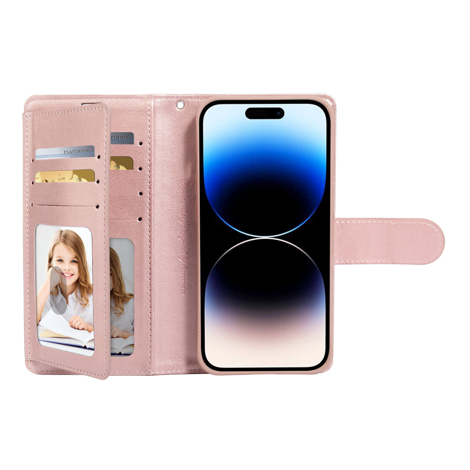 Samsung Galaxy S24 Ultra Luxury Hanman Leather Dual Wallet Flip Case