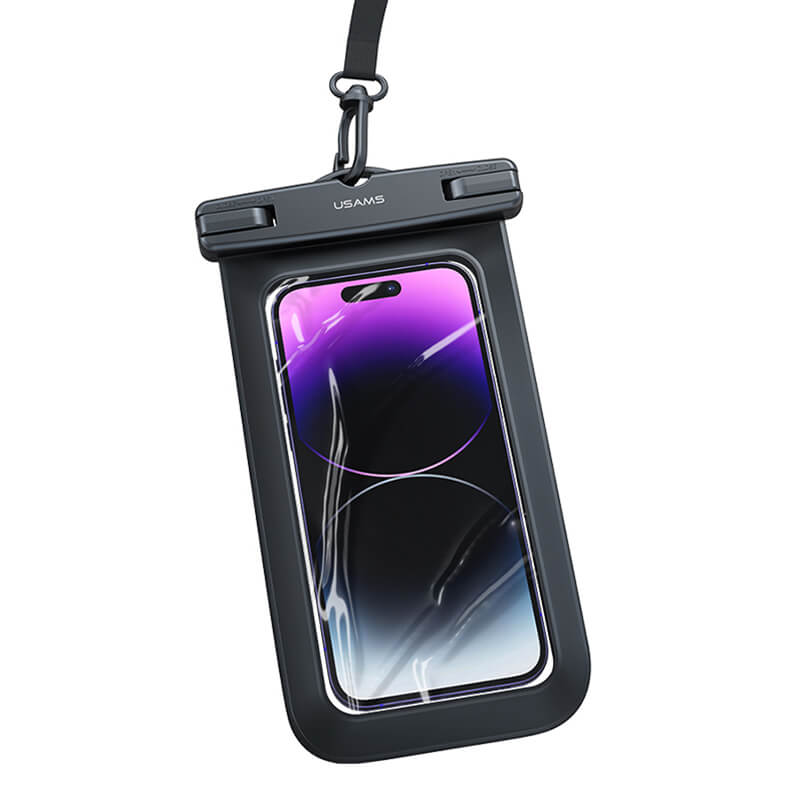 USAMS IPX8 Waterproof 7-inch Phone Pouch with Neck Lanyard