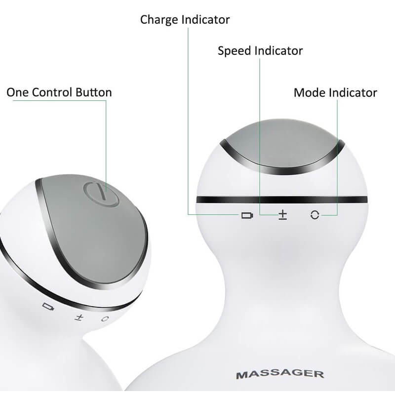 Mobie Smart Scalp Massager with 4 Replacement Massage Heads ST-701