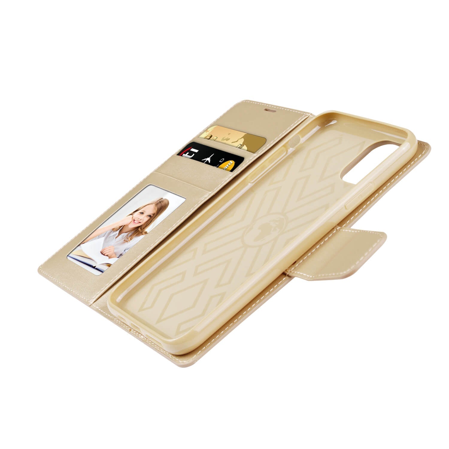 iPhone 12/12 Pro Luxury Hanman Leather Wallet Flip Case