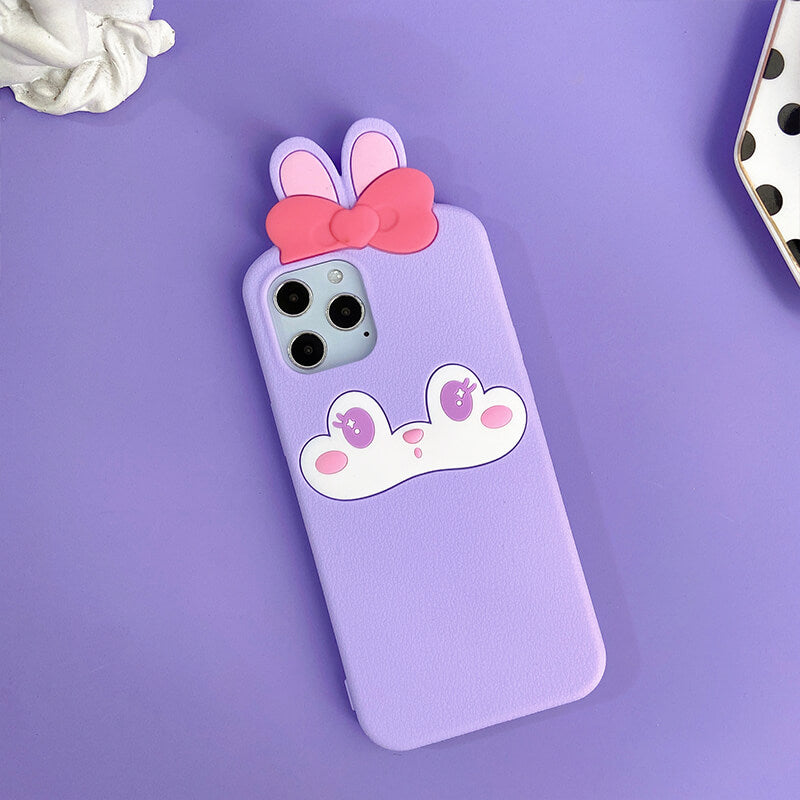 iPhone 13/14 Q Uncle Cute Bunny Silicone Phone Case