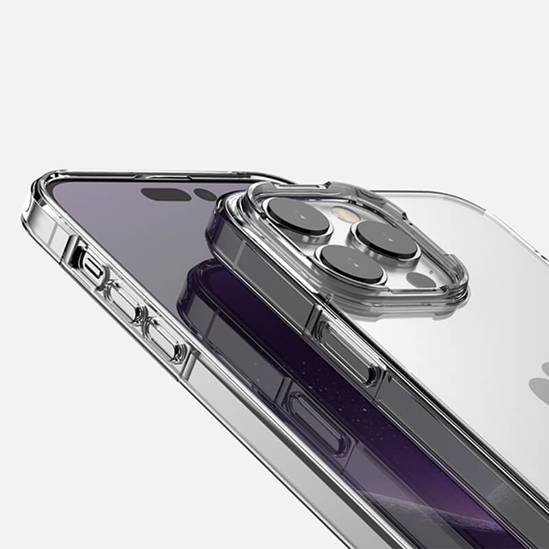 iPhone 15 Pro Max Aurora Series Crystal Phone Case Purple