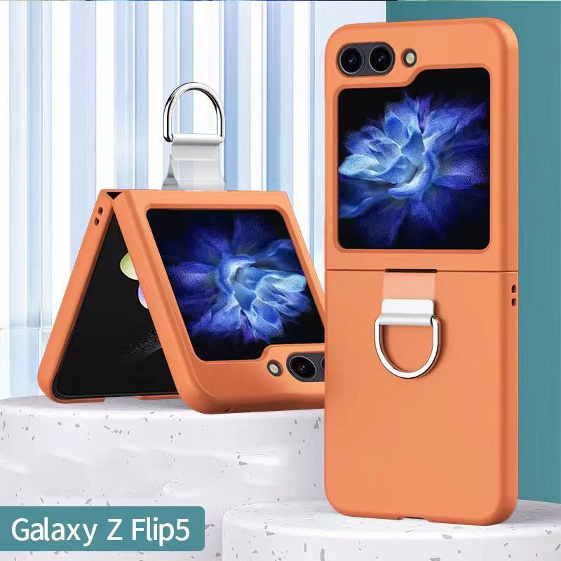 Samsung  Galaxy Z Flip 5 Silicone Shockproof Phone Case With Iron Buckle