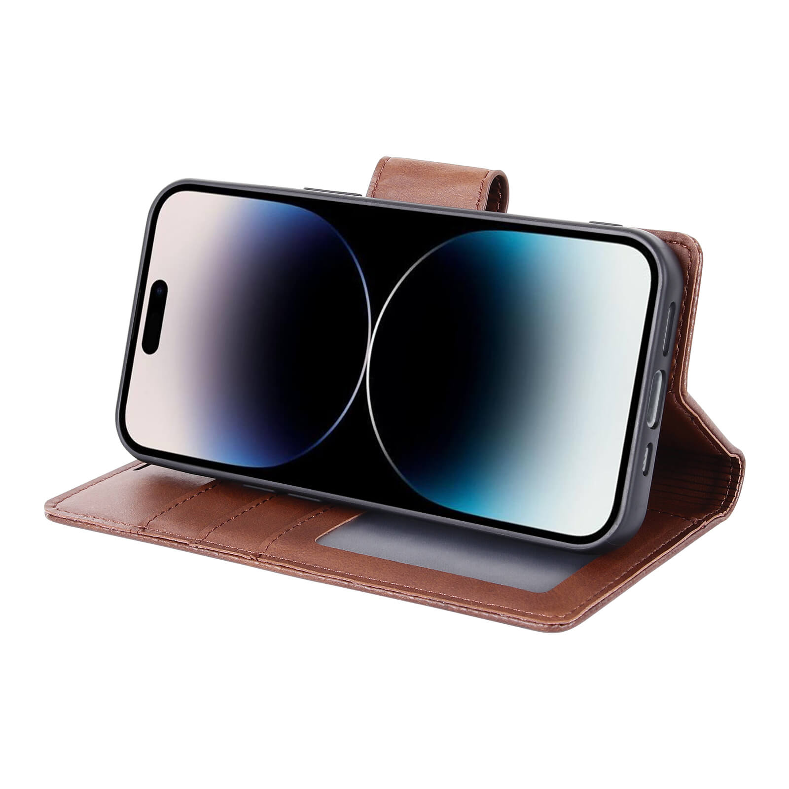 iPhone X Luxury Hanman Leather 2-in-1 Wallet Flip Case With Magnet Back