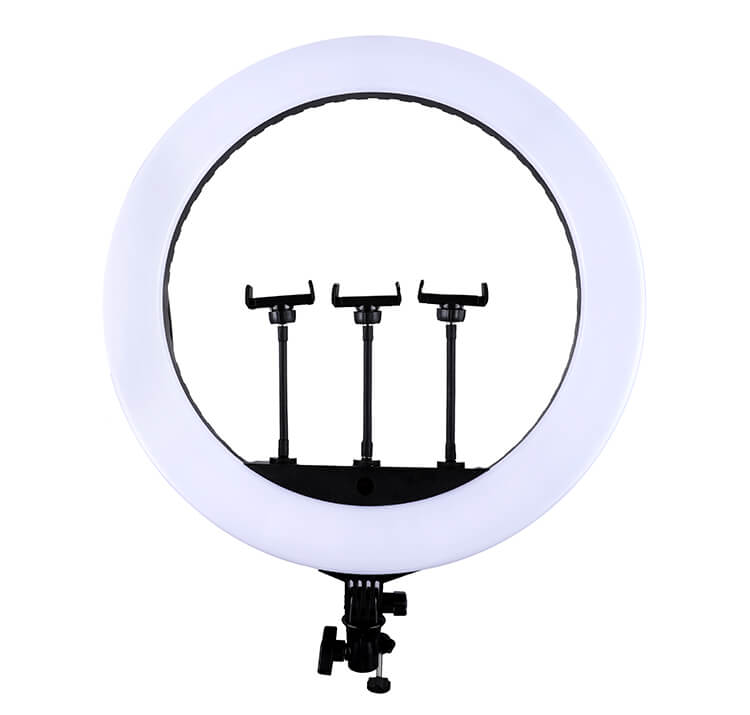 HQ 21 inch(53cm) LED Soft Ring Light with 1.9M Tripod Stand & 3 Phone Holders