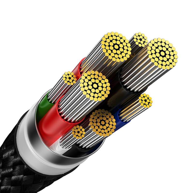 Baseus Glimmer Series Fast Charging Data Cable Type-C to Type-C 100W 1m