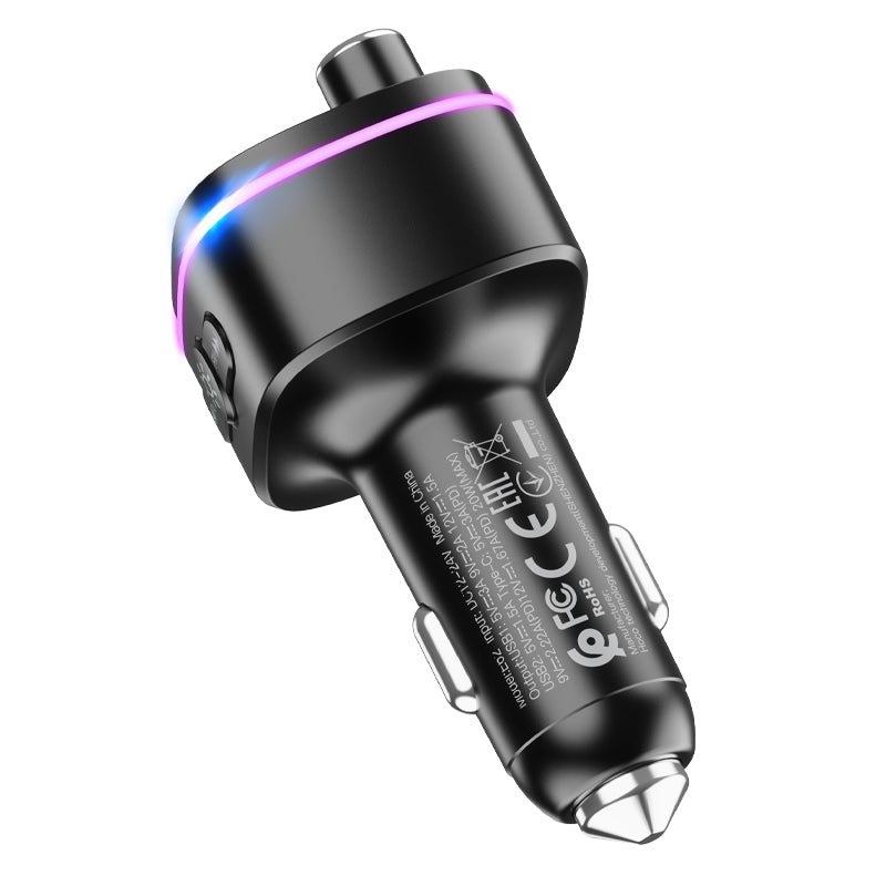 hoco. Fast PD 20W+QC 3.0 Car Bluetooth FM transmitter