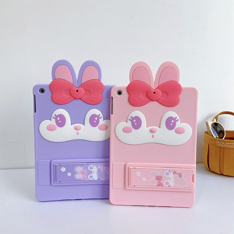 iPad Mini 5th 7.9" 2019 Q Uncle Pink Bunny Silicone iPad Case
