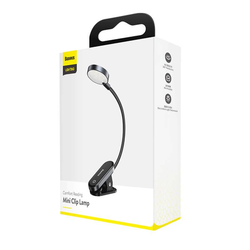 Baseus Eye Protective 24-hour Battery Life Mini Clip Lamp