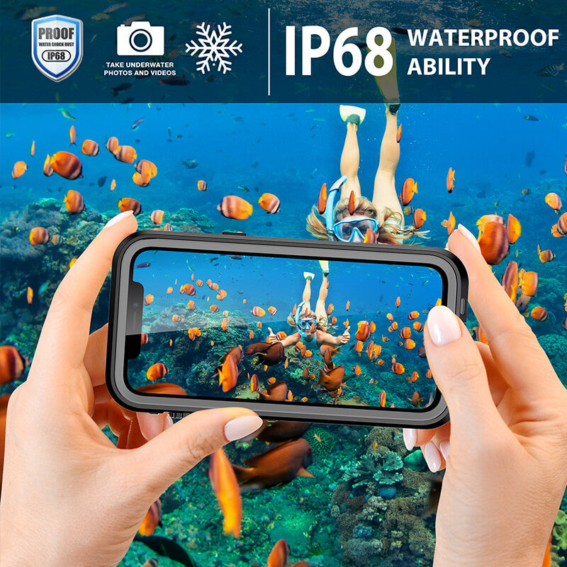 iPhone Xs Max Redpepper IP68 Waterproof Phone Case Black