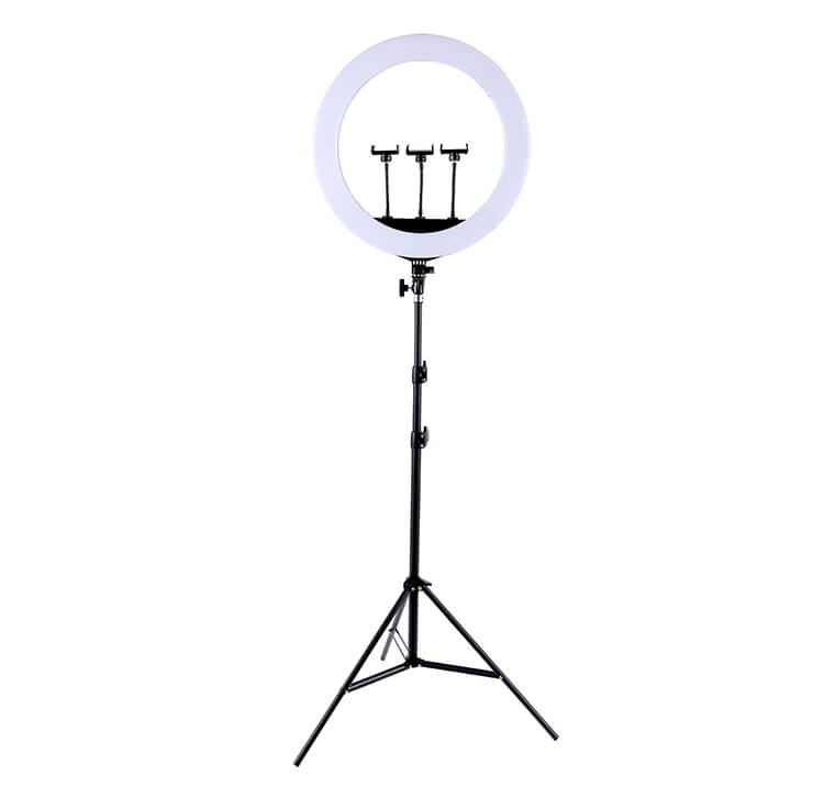 HQ 21 inch(53cm) LED Soft Ring Light with 1.9M Tripod Stand & 3 Phone Holders