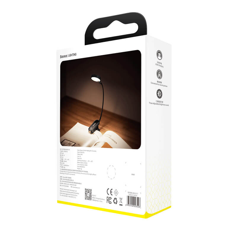 Baseus Eye Protective 24-hour Battery Life Mini Clip Lamp