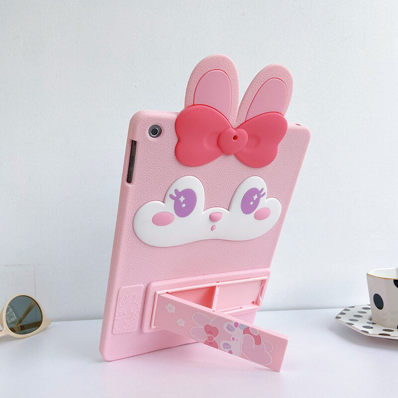 iPad Mini 5th 7.9" 2019 Q Uncle Pink Bunny Silicone iPad Case