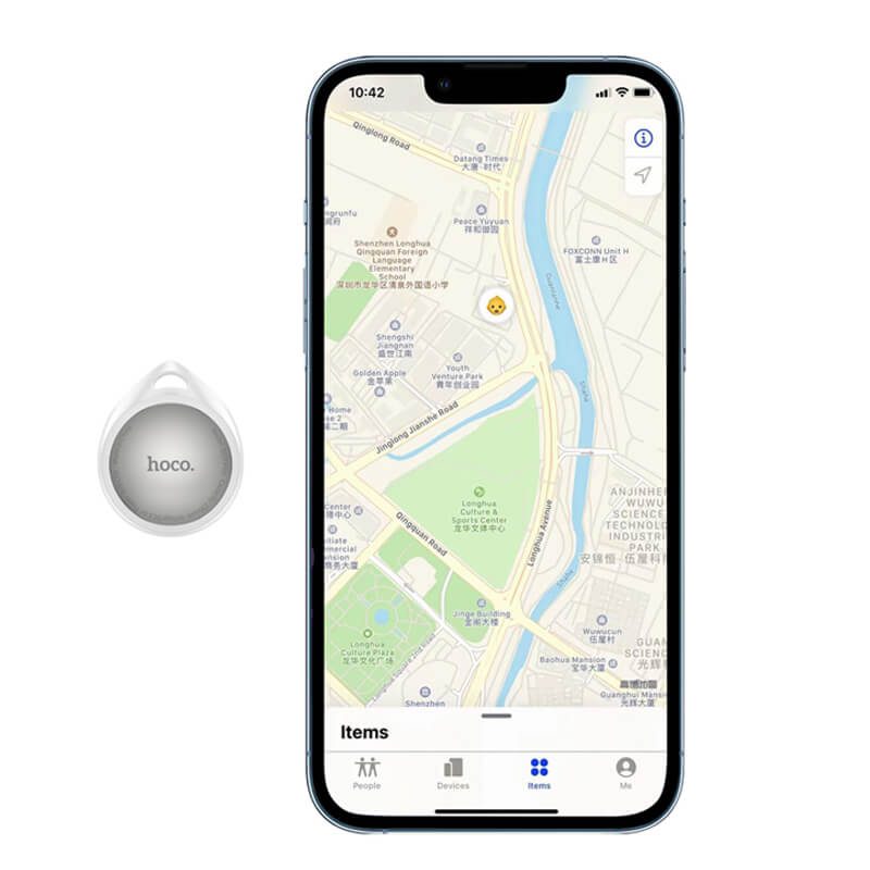 hoco. Water Droplet Shape Anti-lost Bluetooth Tracker D129 Plus