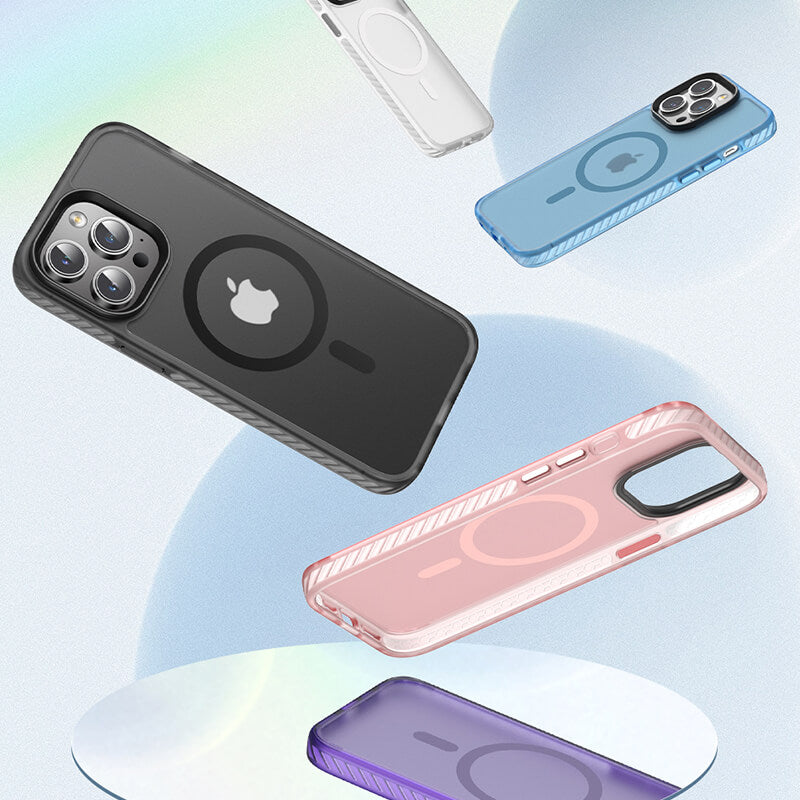 iPhone 15 Dunjia Series Matte Translucent Magsafe Phone Case