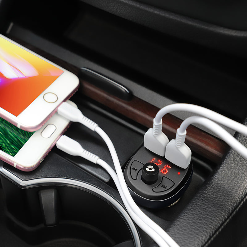 hoco. Bluetooth FM Transmitter Car Charger with Hands-Free Calling