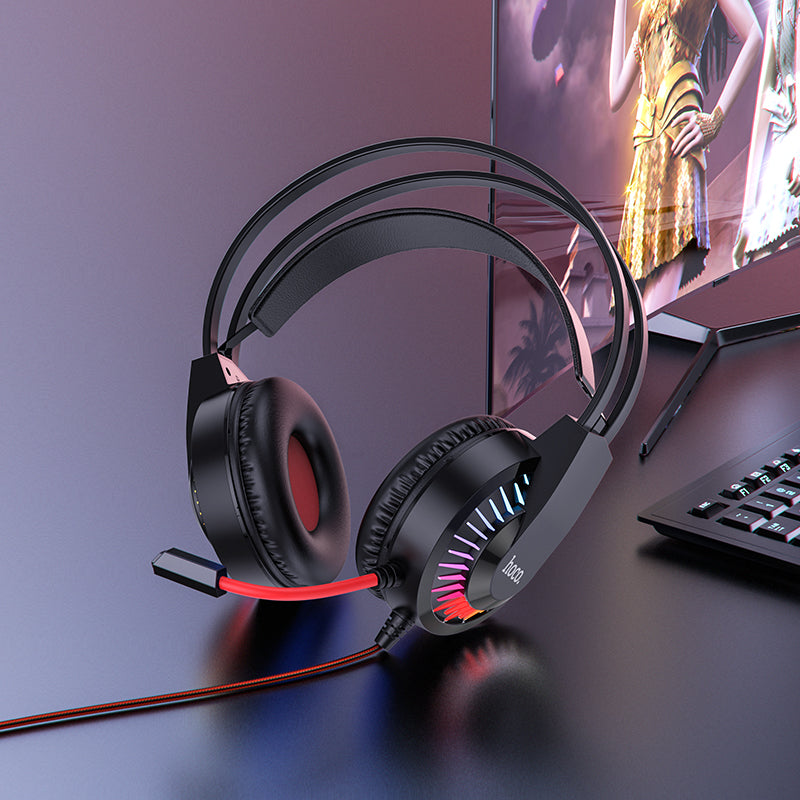 hoco. Joyful Gaming Headset with Mic and LED Light W105