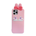 iPhone 14 Pro Max Q Uncle Cute Bunny Silicone Phone Case