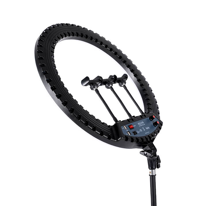 HQ 21 inch(53cm) LED Soft Ring Light with 1.9M Tripod Stand & 3 Phone Holders
