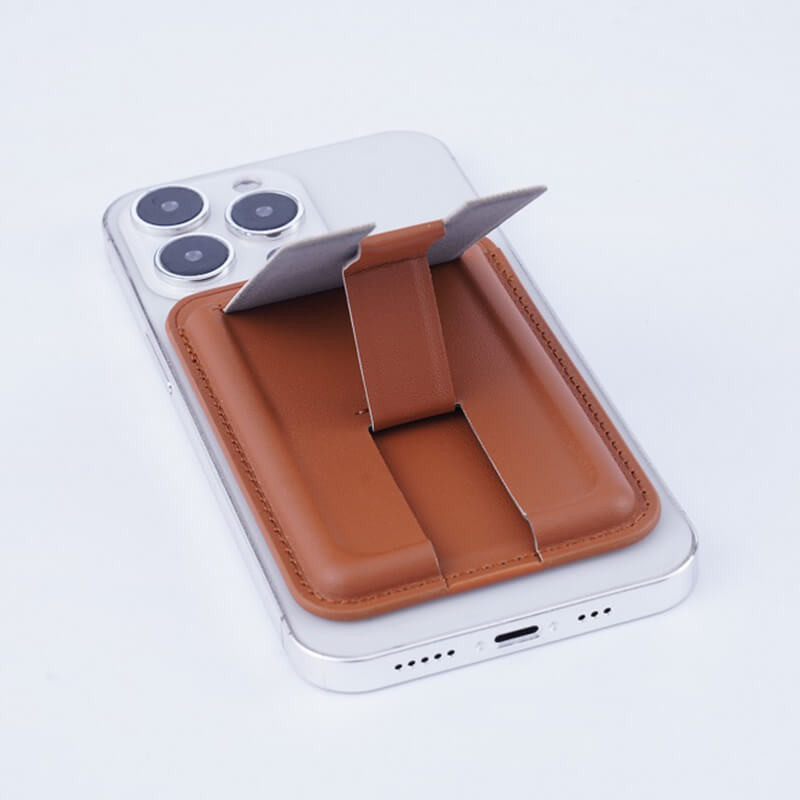 Mobie Back Stick Leather Magsafe Card Bag Phone Holder