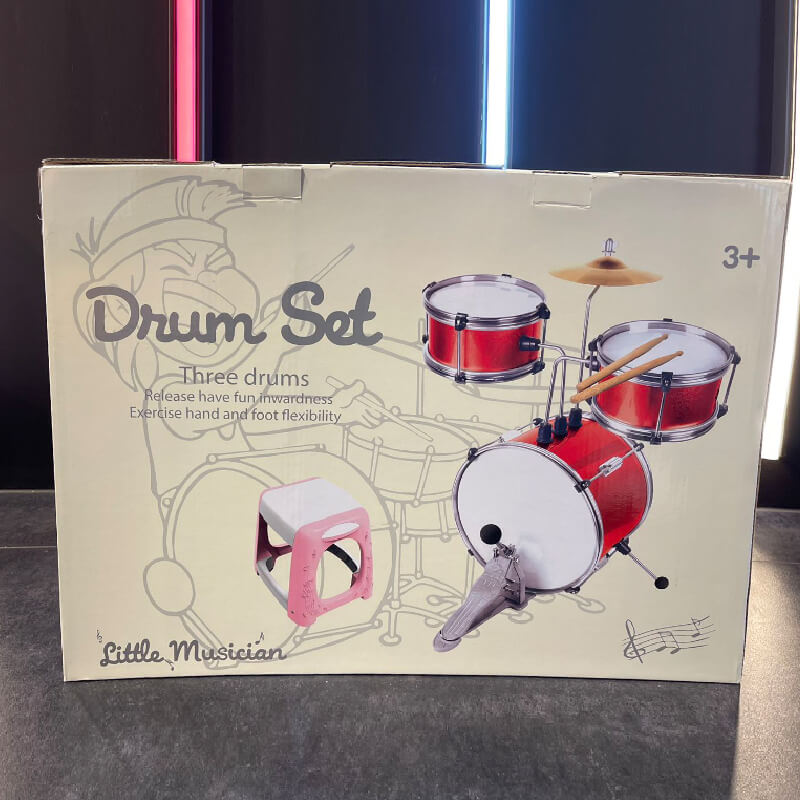Mobie 3-Piece 14'' Drum Kit Drum Set for Kids and Beginners
