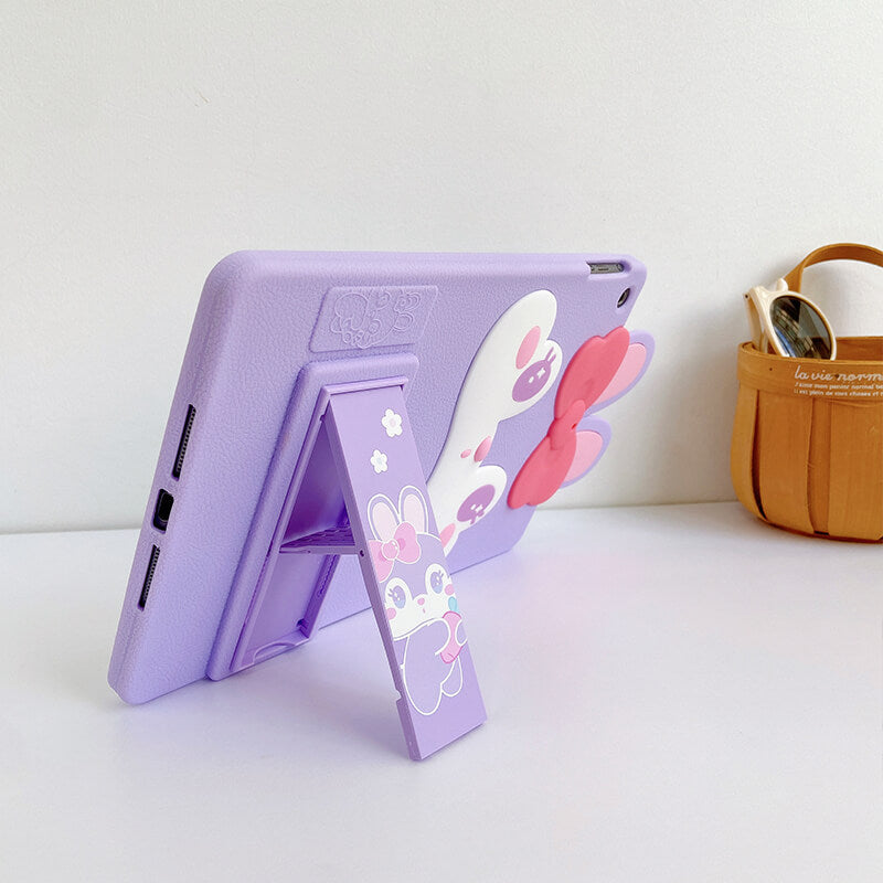 iPad Mini 5th 7.9" 2019 Q Uncle Pink Bunny Silicone iPad Case
