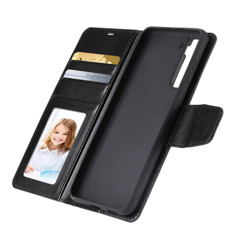 Samsung Galaxy S21 Luxury Hanman Leather Wallet Flip Case Cover