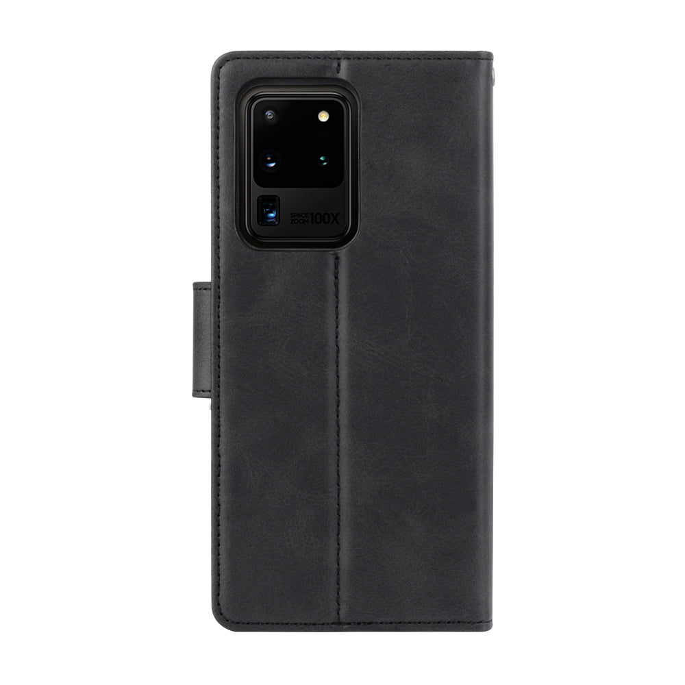 Samsung S22 Luxury Hanman Leather 2-in-1 Wallet Flip Case With Magnet Back