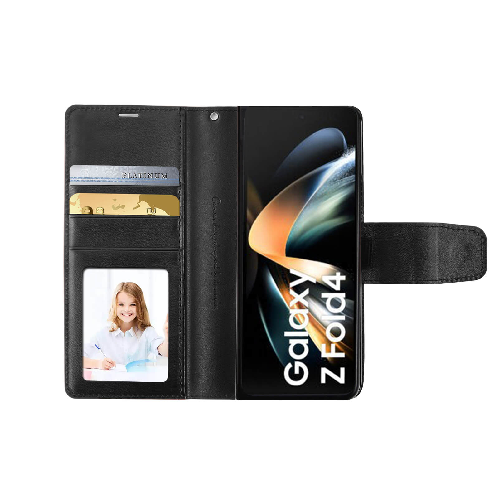 Samsung Galaxy Z Fold 5 Hanman Leather Wallet Phone Case
