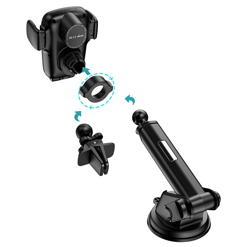 Acefast Wireless Charging Automatic Clamping Car Mount Charger D1