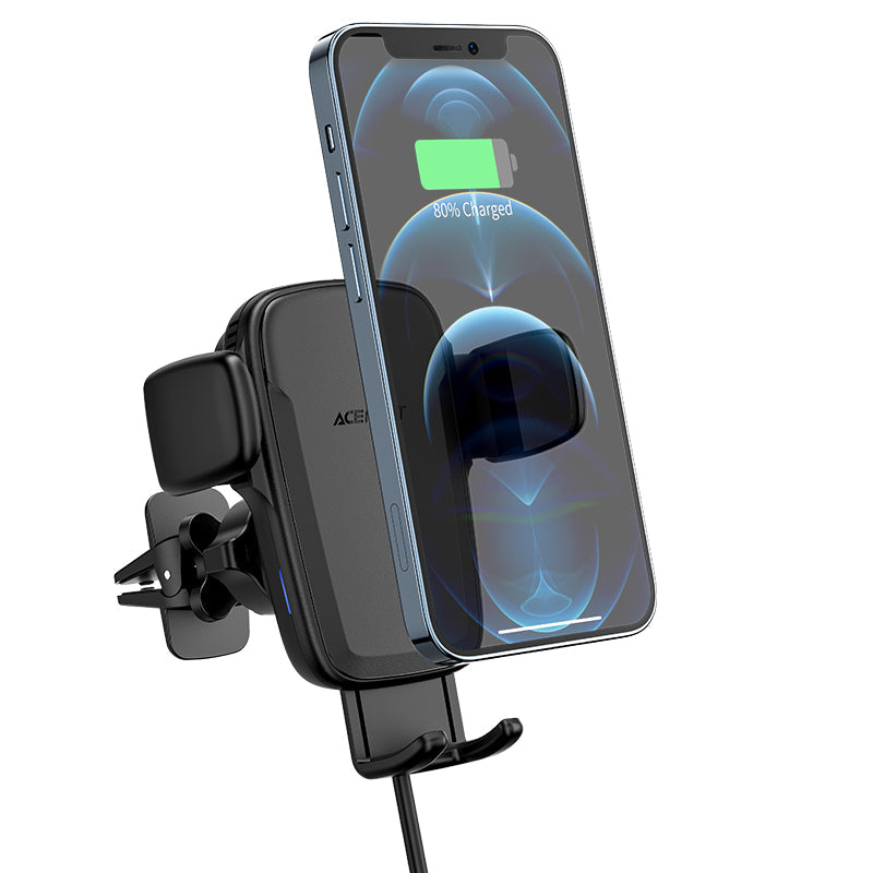 Acefast Wireless Charging Automatic Clamping Car Mount Charger D1