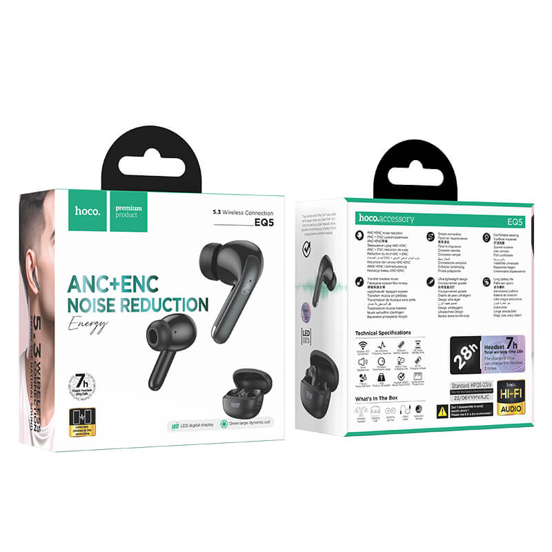 hoco. Energy True Wireless ANC+ENC Noise Reduction Bluetooth Earbuds EQ5